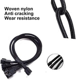 Yomgam internal ATX case fan extension accessory pack containing two premium braided cables.