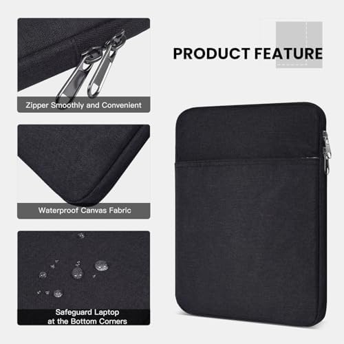 iKammo soft lining tablet sleeve demonstrating the plush anti static inner protective cushion layer