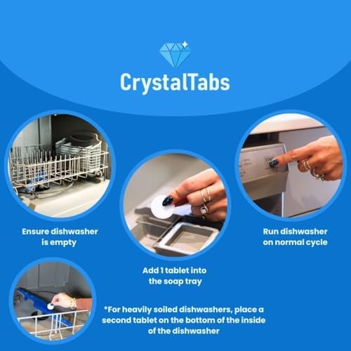 CrystalTabs dishwasher tablets eco-safe label detail