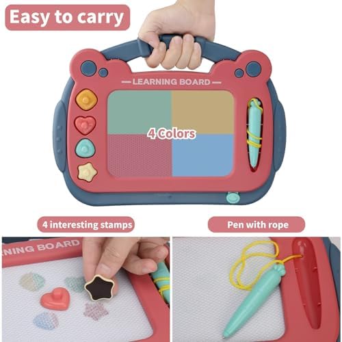 Child playing with HCFJEH erasable magnetic writing pad
