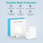 MARSDOCK high power USB-C laptop adapter kit showing retail packaging components for Apple MacBook laptops.