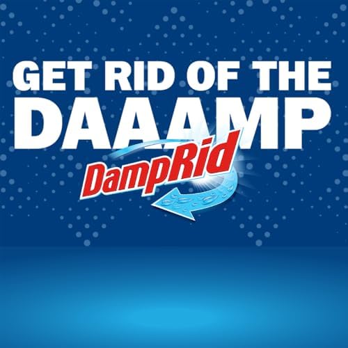 Compact DampRid single-use pouch placed under a bathroom sink for effective dampness removal.