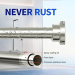 Close up of Mcrbeay shower rod non-slip rubber end pad