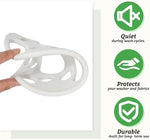 Anti-tangle silicone laundry gadget for duvet covers and blankets