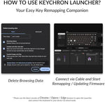 Close up of Gateron magnetic switches on Keychron Q1 HE
