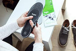 Close up of activated charcoal layer in Kaps odour eating shoe inserts