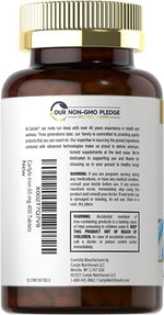 Carlyle non GMO gluten free vegetarian iron ferrous sulfate tablets count breakdown