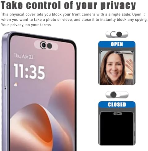 Side profile demonstrating the ultra thin 0.02 inches thickness of the tech security slider.