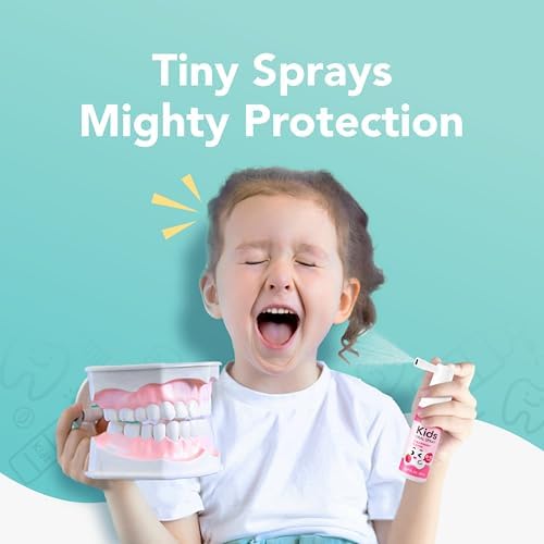 Infant dental care spray for remineralizing enamel and cavity prevention