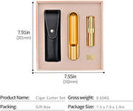 CIGARLOONG silver finish cigar lighter and ashtray combo set for men