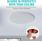 Studiofinix ceiling speakers showing flush mount design