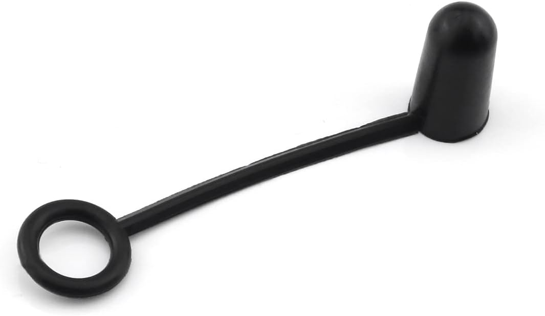 Close up view of TPE rubber pour spout dust cover