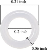 ThreeBulls clear rubber O-rings laid out