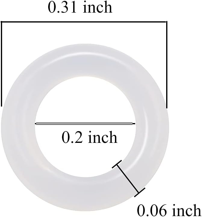 ThreeBulls clear rubber O-rings laid out
