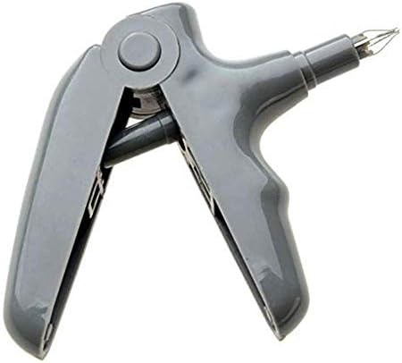 Ergonomic ligature gun showing non-slip grip design