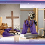 BEIJIALY imported USA authentic Easter wooden standing cross centerpiece for baptism gift.