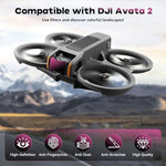 Close up of Mingven CPL and UV filters for DJI Avata 2