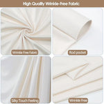 Elegant cream ivory photography background curtain setup for birthday parties