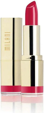 Authentic Milani USA color statement lipstick packaging and product close up