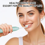 ELFIN replacement brush heads side profile highlighting the improved ergonomic neck design