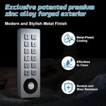 Thonf weather resistant garage opener keypad showcasing durable metal housing structure
