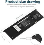 Lithium ion four cell laptop battery back side showing regulatory labels