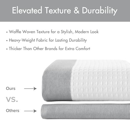 Madison Park moisture management shower curtain demonstrating 3M water repellent treatment