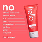Natural wild strawberry flavored toothpaste for children enamel health