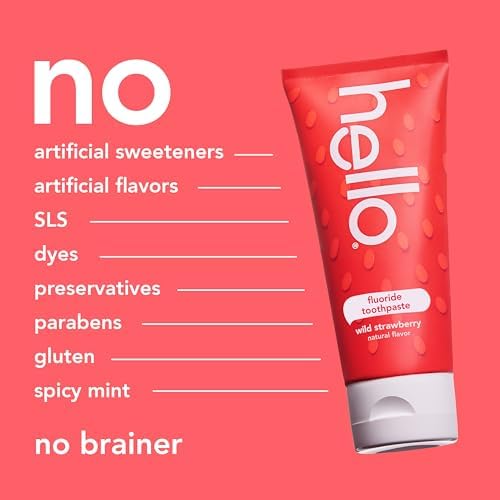 Natural wild strawberry flavored toothpaste for children enamel health