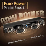 Side profile of 17 inch Saiyin soundbar