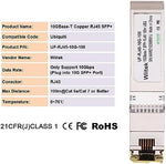 Wiitek networking transceiver plugged into a network switch
