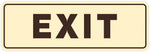Standard Exit Wall or Door Sign | Durable Plastic and Easy Installation | Double-Sided Foam Adhesive Tape - Silver - Small (10 Pack) - Image 15