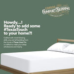 Crisp and cool organic cotton sheet neatly folded on a bed