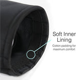 Authentic USA imported extra small dog muzzle packaging and dimensions detail.