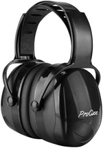 ProCase black earmuffs side profile showing adjustable headband