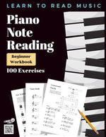 Piano Note Reading Workbook for Beginners: 100 Exercises with Ear Training, Games, Notespeller, Timed Drills & Mini-Lesson: Learn Music Theory & How ... Piano Starter Kit - Anyone Can Play) - Image 2