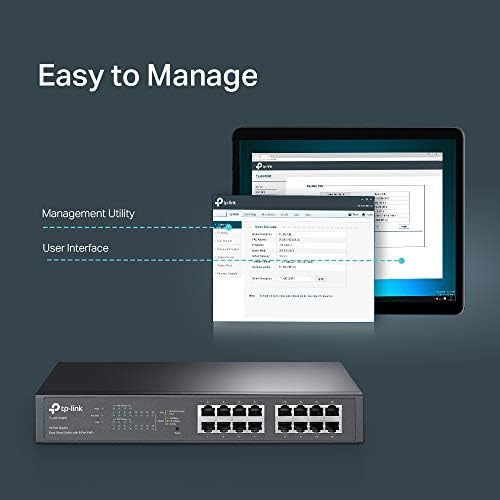 TP-Link TL-SG1016PE desktop and rack mountable network switch hardware