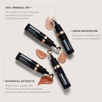 Mineral eye sunscreen with SPF 41 providing broad spectrum UV protection for fair skin