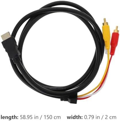 MERRYHAPY HDMI to three RCA component wire displaying color coded connectors.