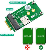 Mustpoint M.2 Key B to Mini PCI-E Adapter SIM card slot close up