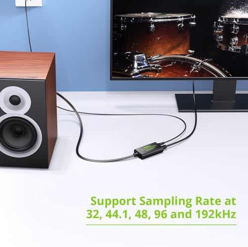 LiNKFOR premium digital audio converter with the included toslink optical cable and usb power accessories