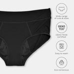 Bambody absorbent brief packaging showing three pack set for menstrual care