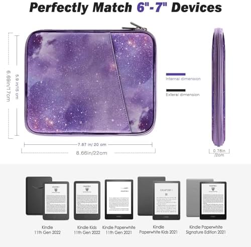 MoKo e-reader sleeve bag showing protective internal padding