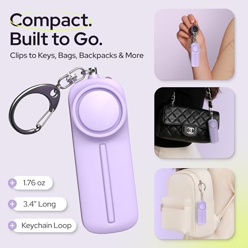 Weten self-defense keychain held in hand for size reference
