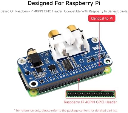 UeeKKoo high fidelity sound module showing the forty pin female header layout underneath