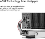 Thermalright M.2 NVMe cooler demonstrating dual 5mm copper heatpipe integration
