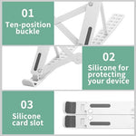 Hollow vented laptop cooling stand showcasing base airflow heat dissipation design