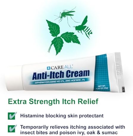 CareAll topical analgesic cream for insect bite and rash relief