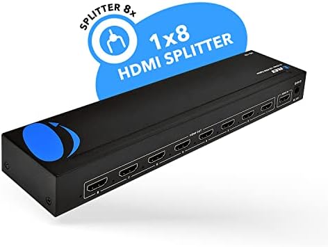 OREI heavy-duty eight-way media duplicating box optimized for seamless home theater and retail signal routing