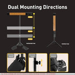 PowerScale portable patio heater support stand with three stability sandbags attached to the base legs.